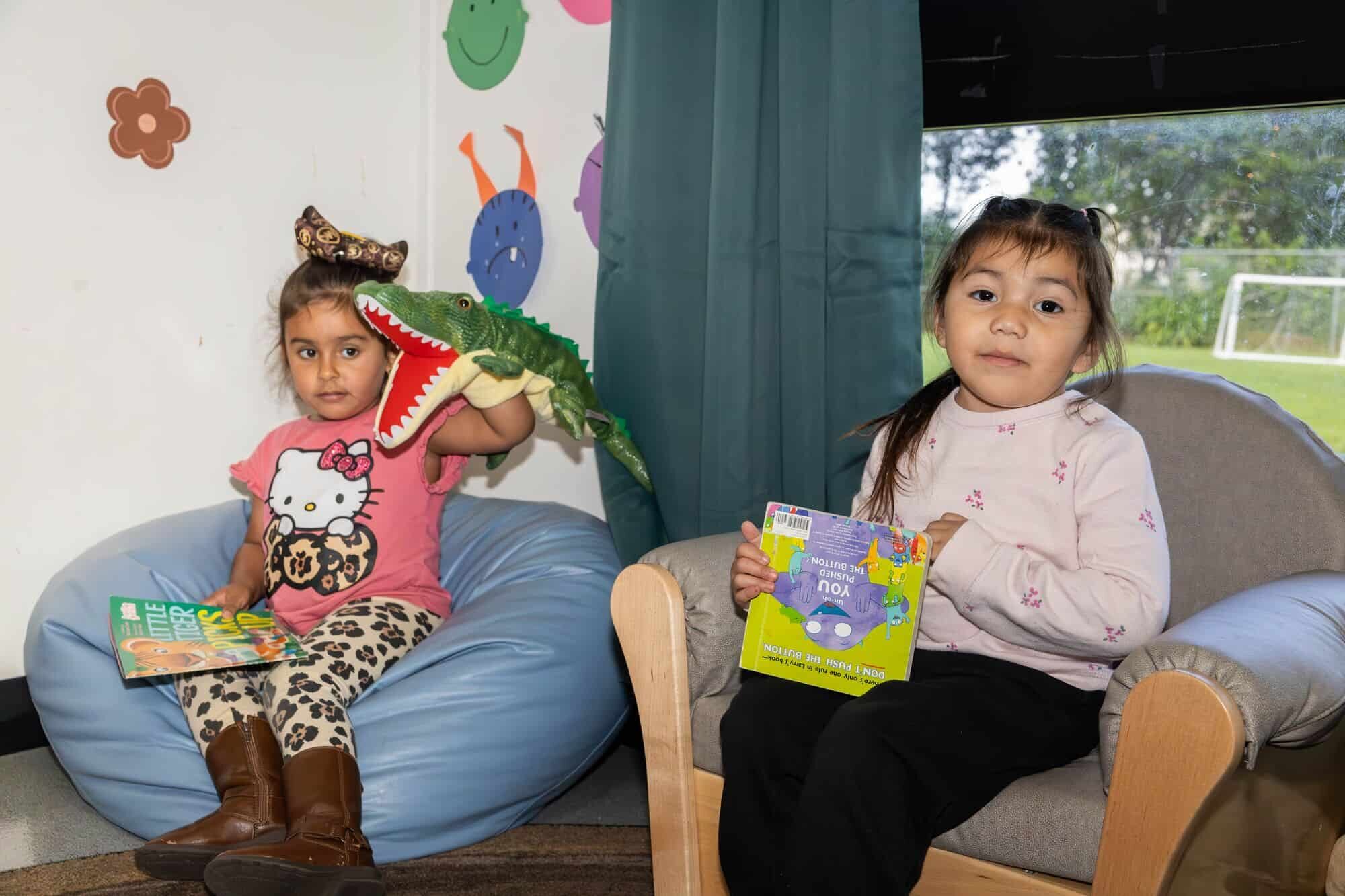 Children reading at RCCDP